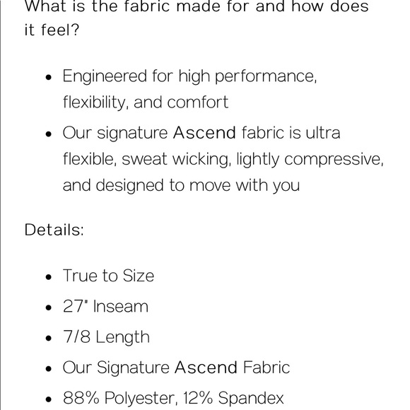 ❌SOLD❌ BALANCE ATHLETICA ASCEND PANT - Picture 7 of 7